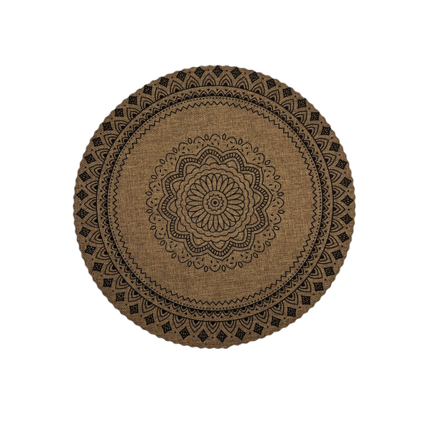 Individual Mandala Marrón x6
