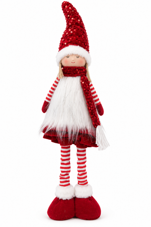 Niña Navideña Noel Blanca