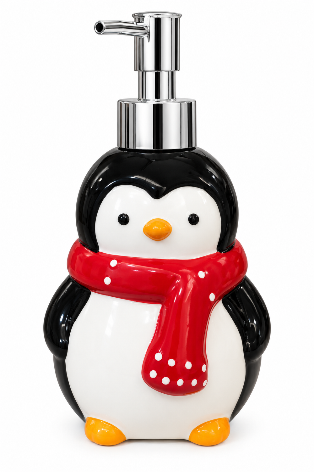 Dispensador de Jabon Navideño Pinguino