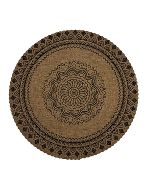 Individual Mandala Marrón x6