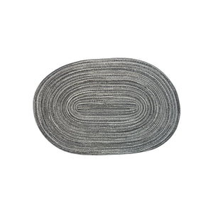 Individual Tejido Negro x6