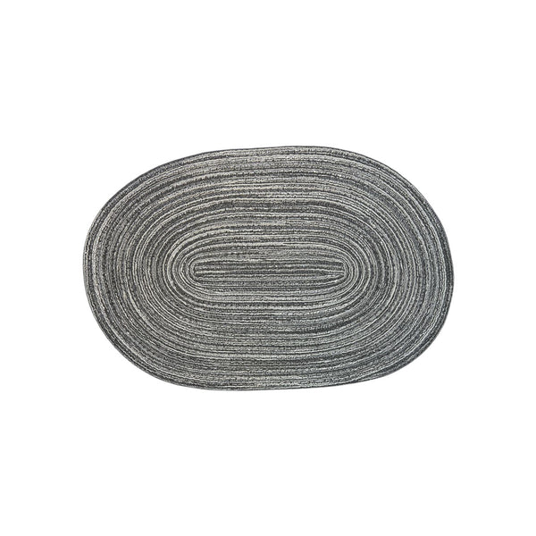 Individual Tejido Negro x6