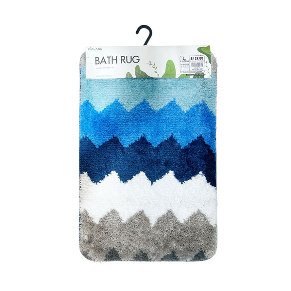 Alfombra  Baño ZIG ZAG AZUL