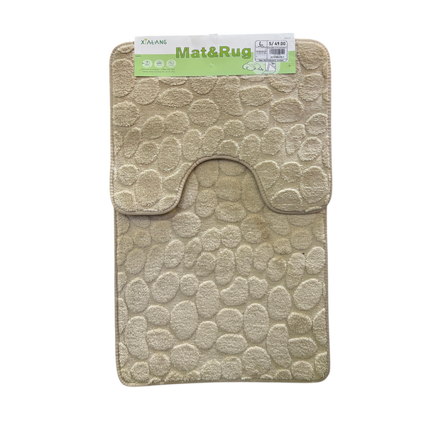 Alfombras de Baño x2 PIEDRAS BEIGE