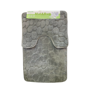 Alfombras de Baño x2 PIEDRAS GRIS