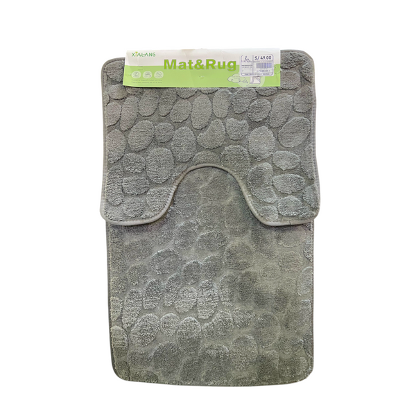Alfombras de Baño x2 PIEDRAS GRIS