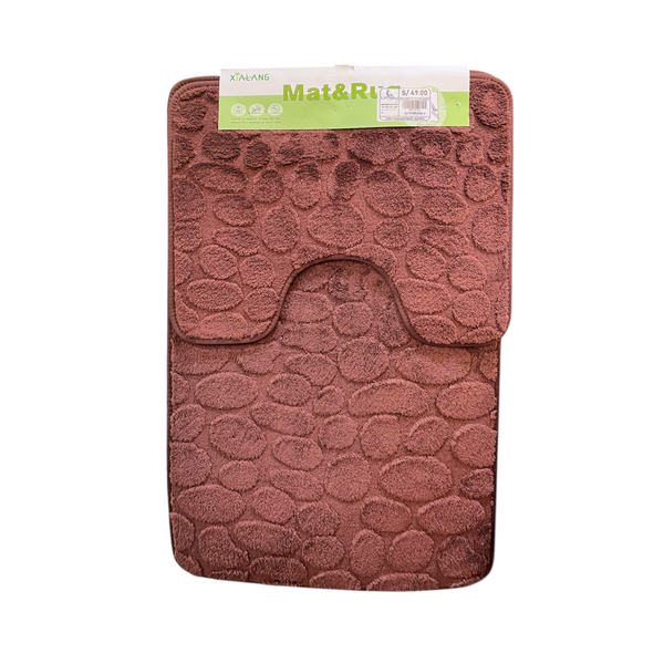 Alfombras de Baño x2 PIEDRAS CHOCOLATE