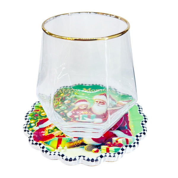 Posa vaso Ceramico Navideño E