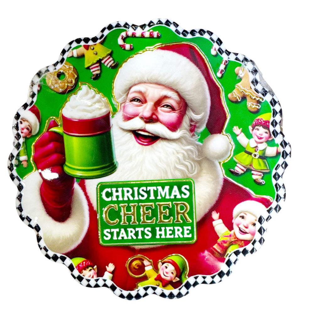 Posa vaso Ceramico Navideño F