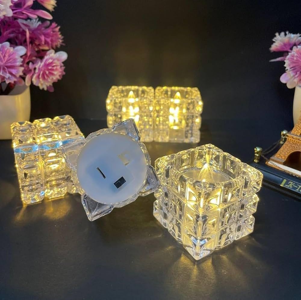Vela Led Acrilica Cubo de hielo