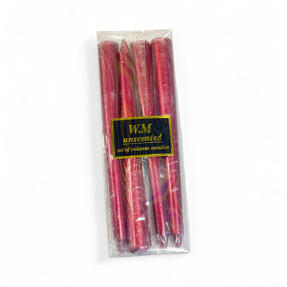 Vela de Cera Larga Roja