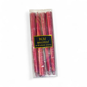 Vela de Cera Larga Roja