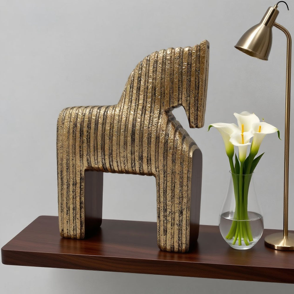 Caballo Decorativo DORADO