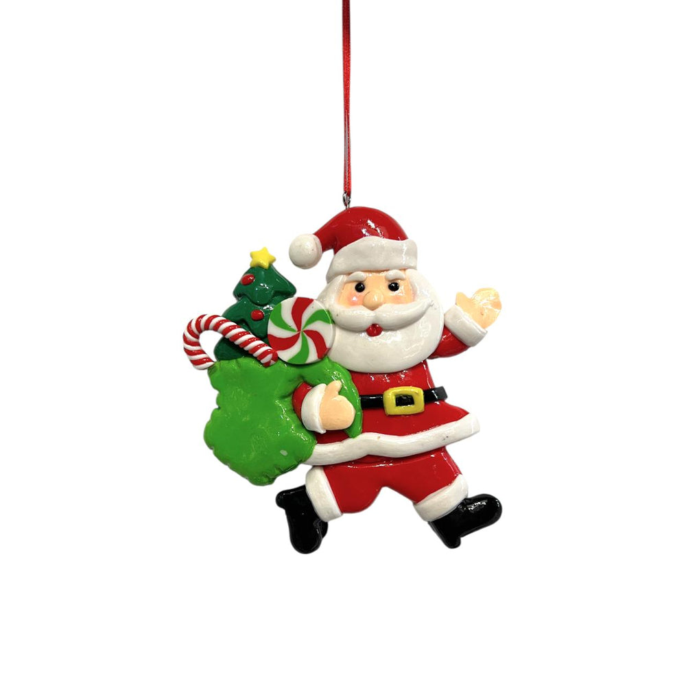 Colgante Navideño PAPÁ NOEL CON DULCES