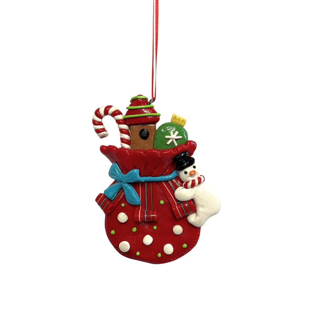 Colgante Navideño BOLSA BOLA DE NIEVE