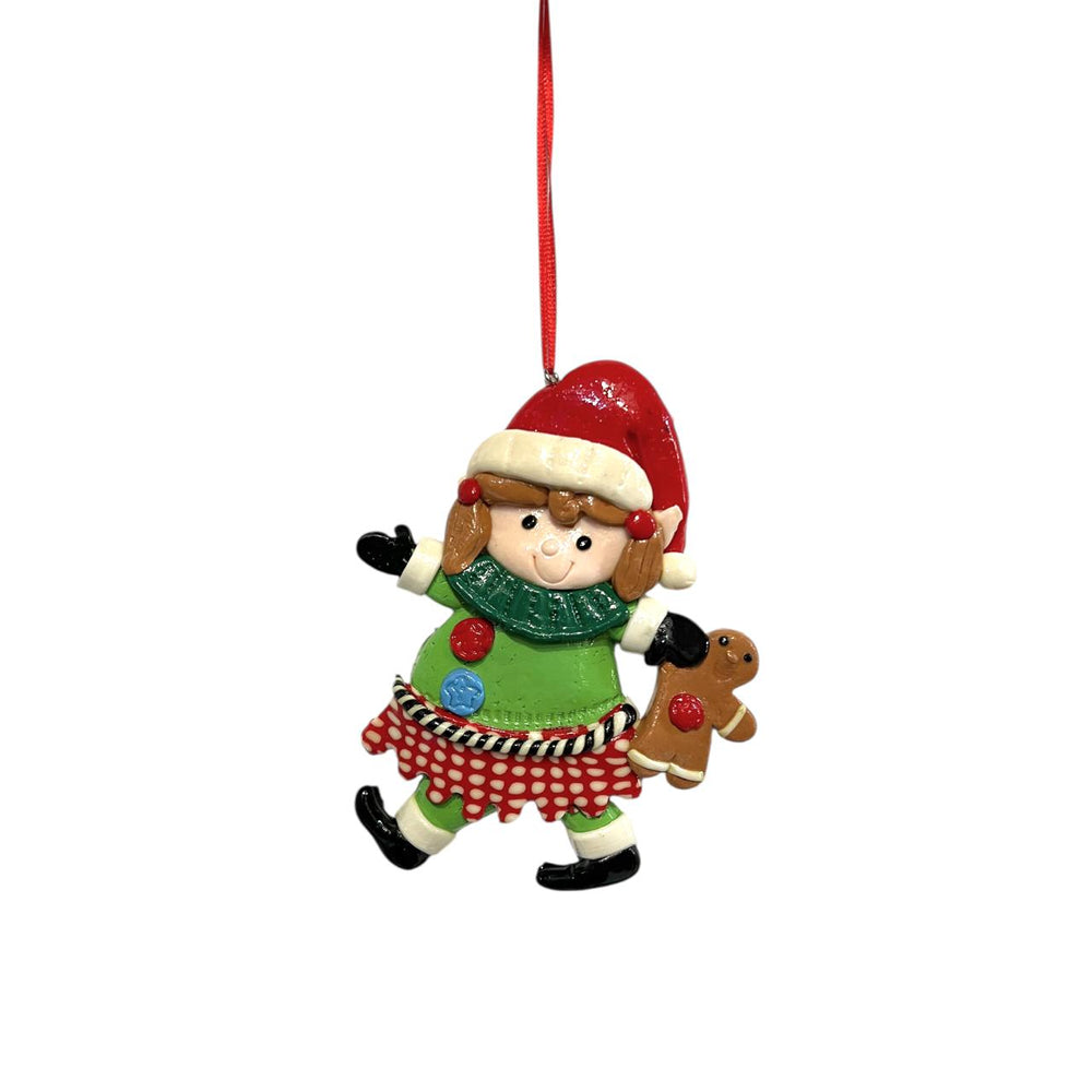 Colgante Navideño DUENDE CON GALLETA