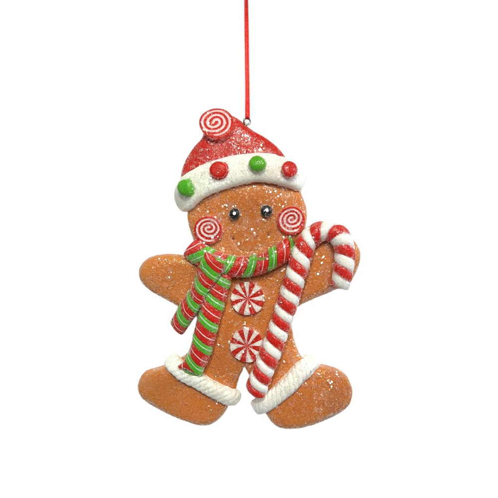 Colgante Navideño NIÑA DE JENGIBRE Y COPO GALLETA