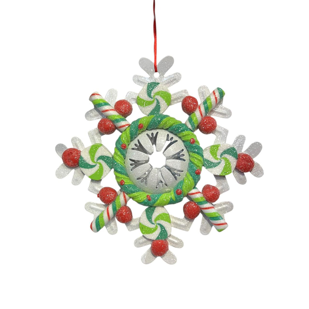 Colgante Navideño CORONA DE DULCES