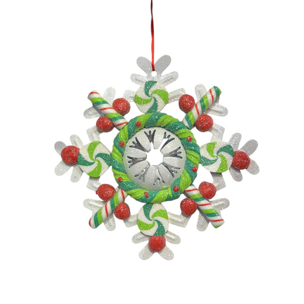 Colgante Navideño CORONA DE DULCES