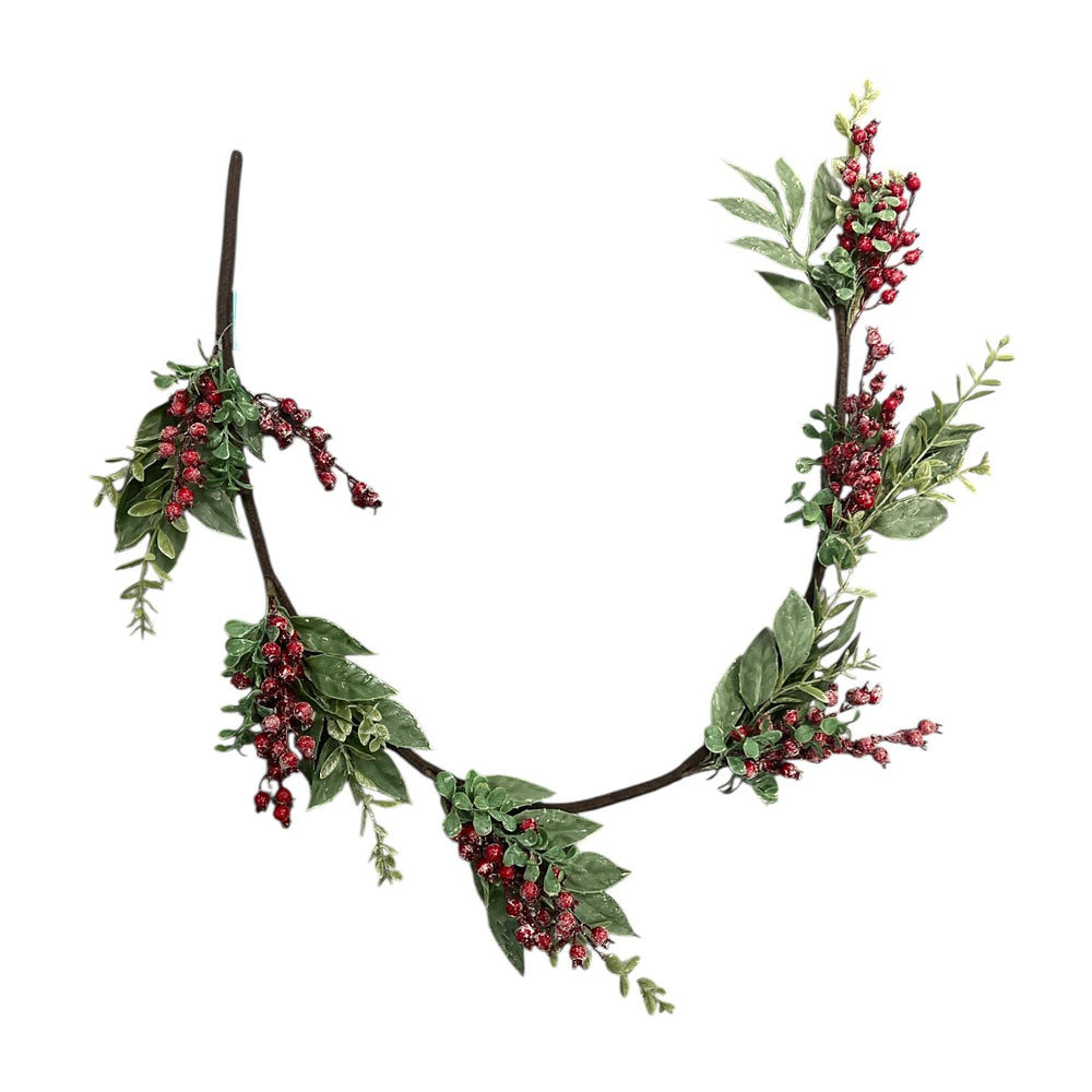 Rama Navideñas Bayas Rojas 130 CM