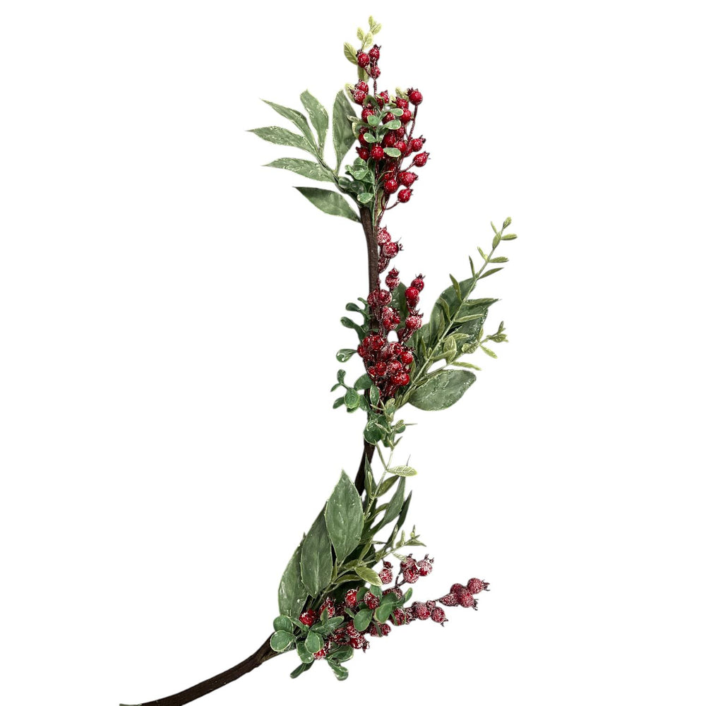 Rama Navideñas Bayas Rojas 130 CM