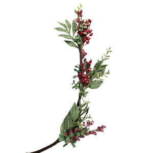 Rama Navideñas Bayas Rojas 130 CM