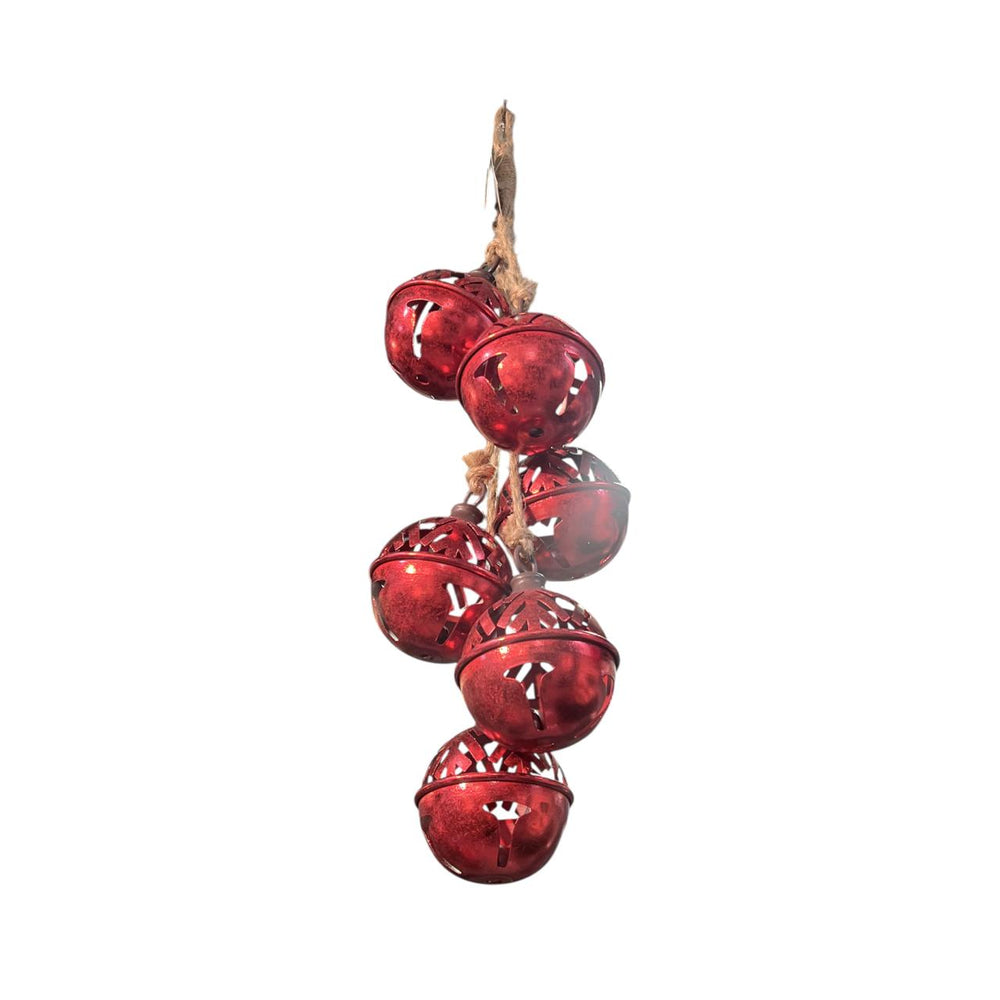 Adorno  Cascabel X6 ROJO 60CM