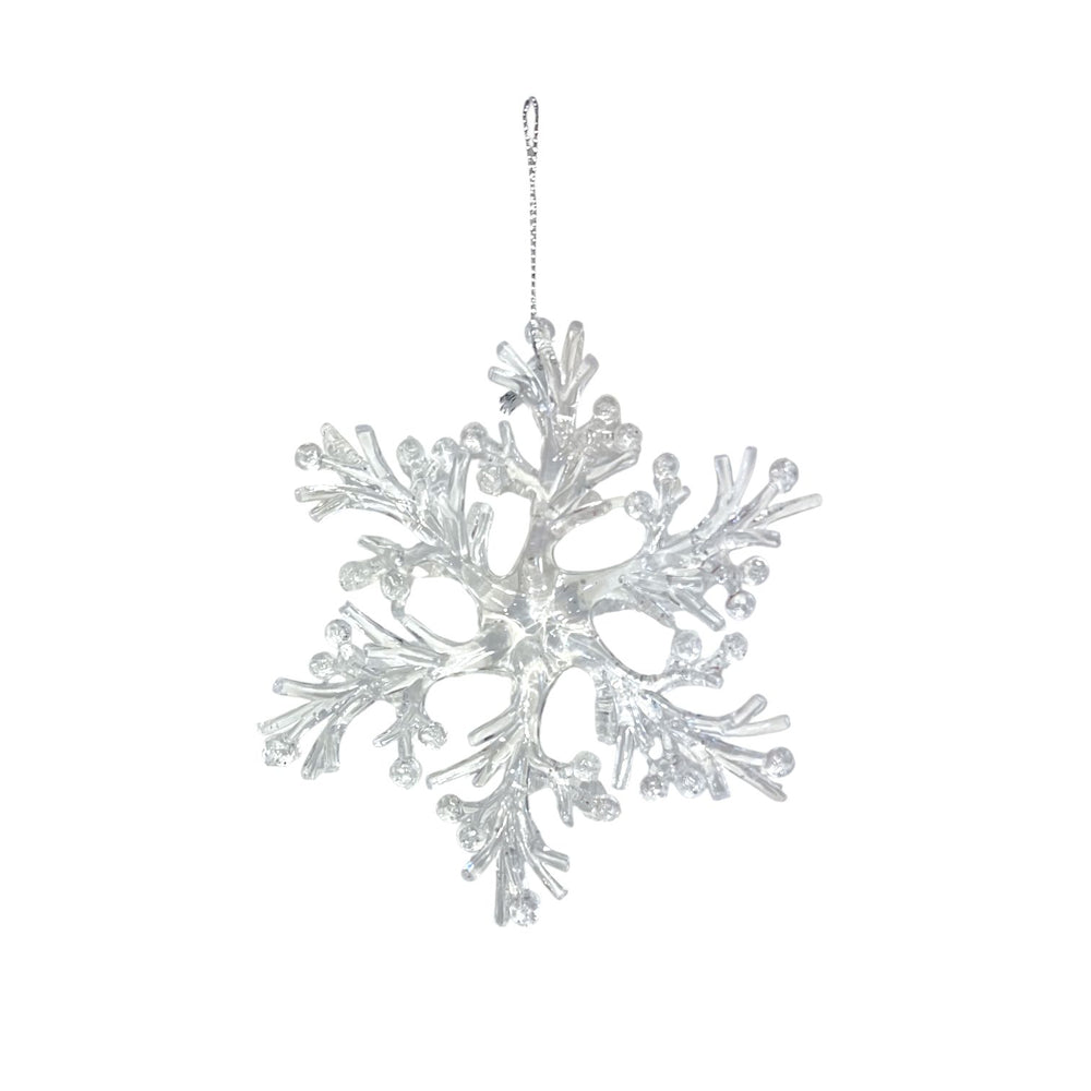Colgante Copo de Nieve Acrilico 14CM