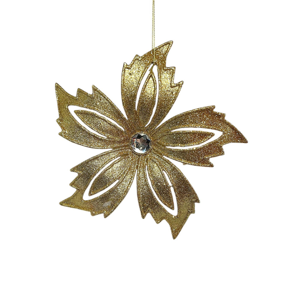 Colgante Navideño FLOR DORADA