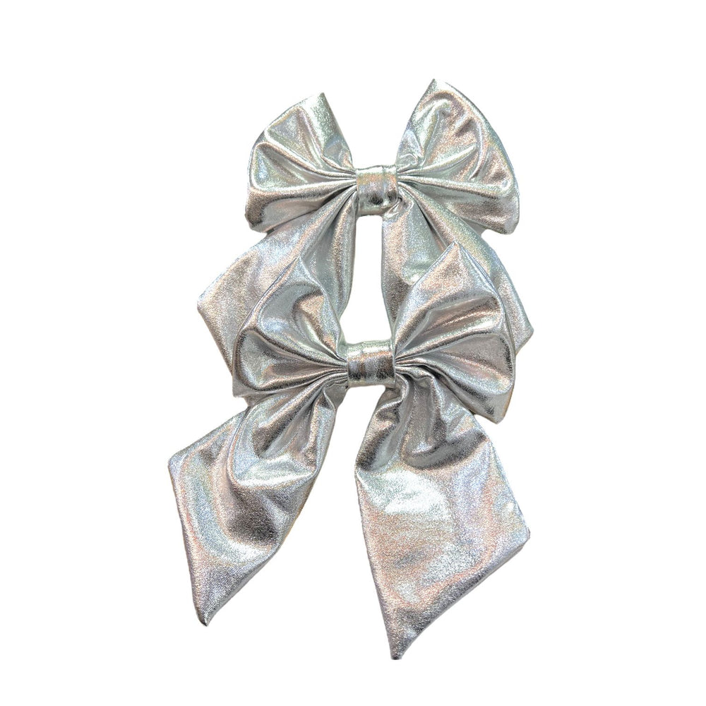 Lazo x 2 Plateado 14x14CM