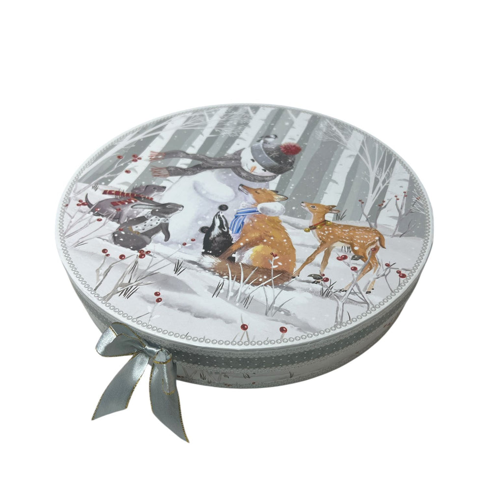Set x 2 Platos Navideño Muñeco de Nieve