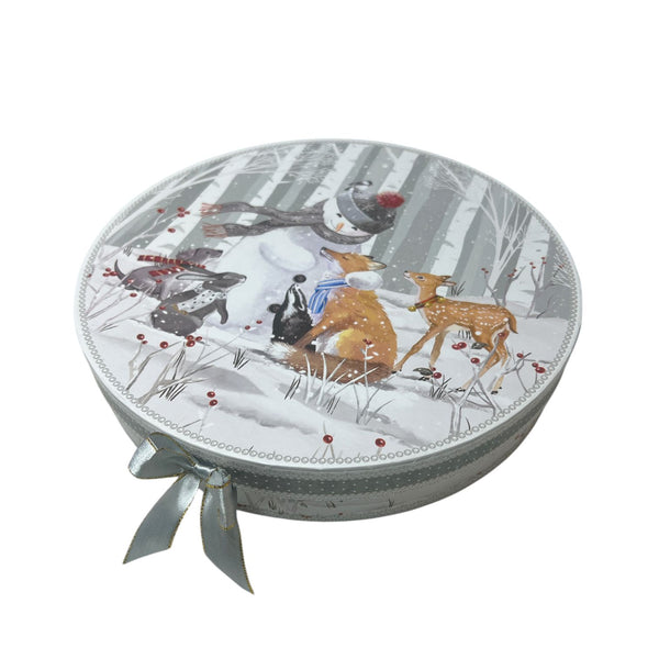 Set x 2 Platos Navideño Muñeco de Nieve