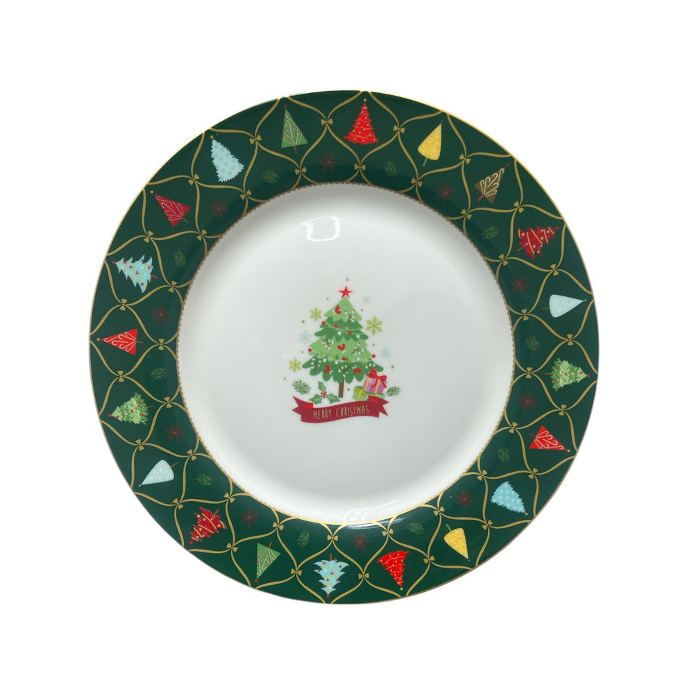 Set x 2 Platos Navideño Árbol