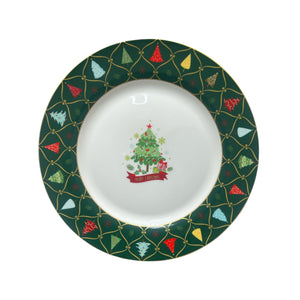 Set x 2 Platos Navideño Árbol