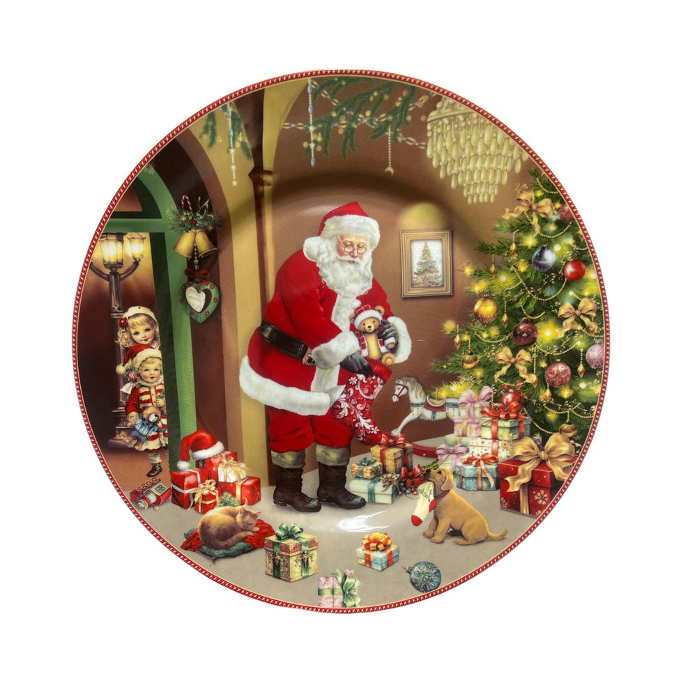 Set x 2 Platos Navideño Papá Noel