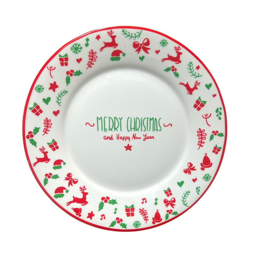Plato Naideño Grande Merry Christmas
