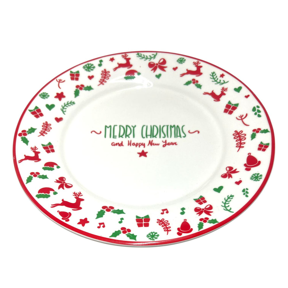 Plato Naideño Grande Merry Christmas