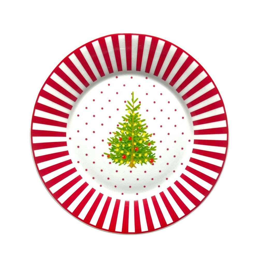 Plato Navideño Grande Árbol