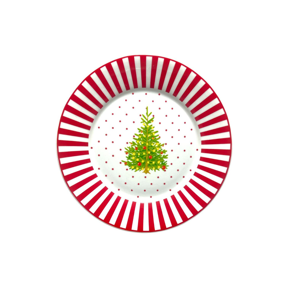 Plato Navideño Pequeño Árbol
