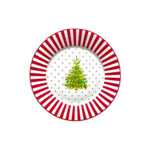 Plato Navideño Pequeño Árbol