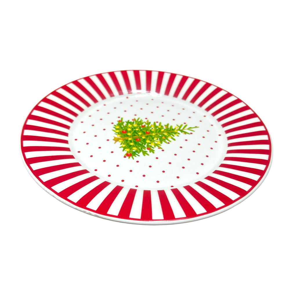 Plato Navideño Grande Árbol
