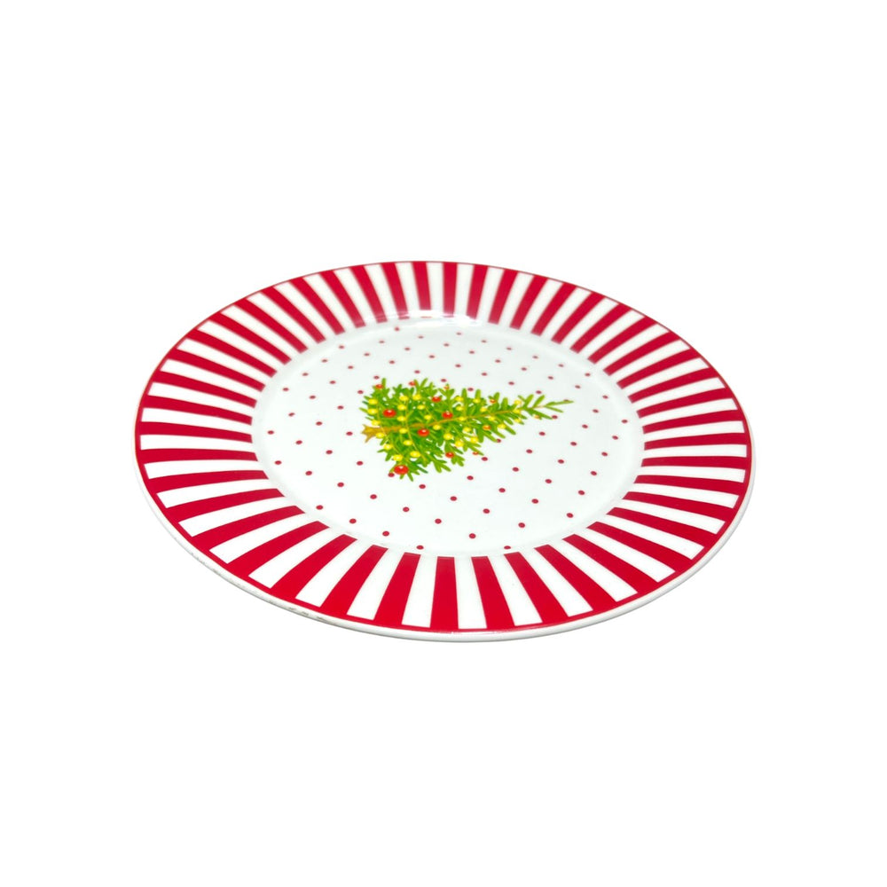 Plato Navideño Pequeño Árbol