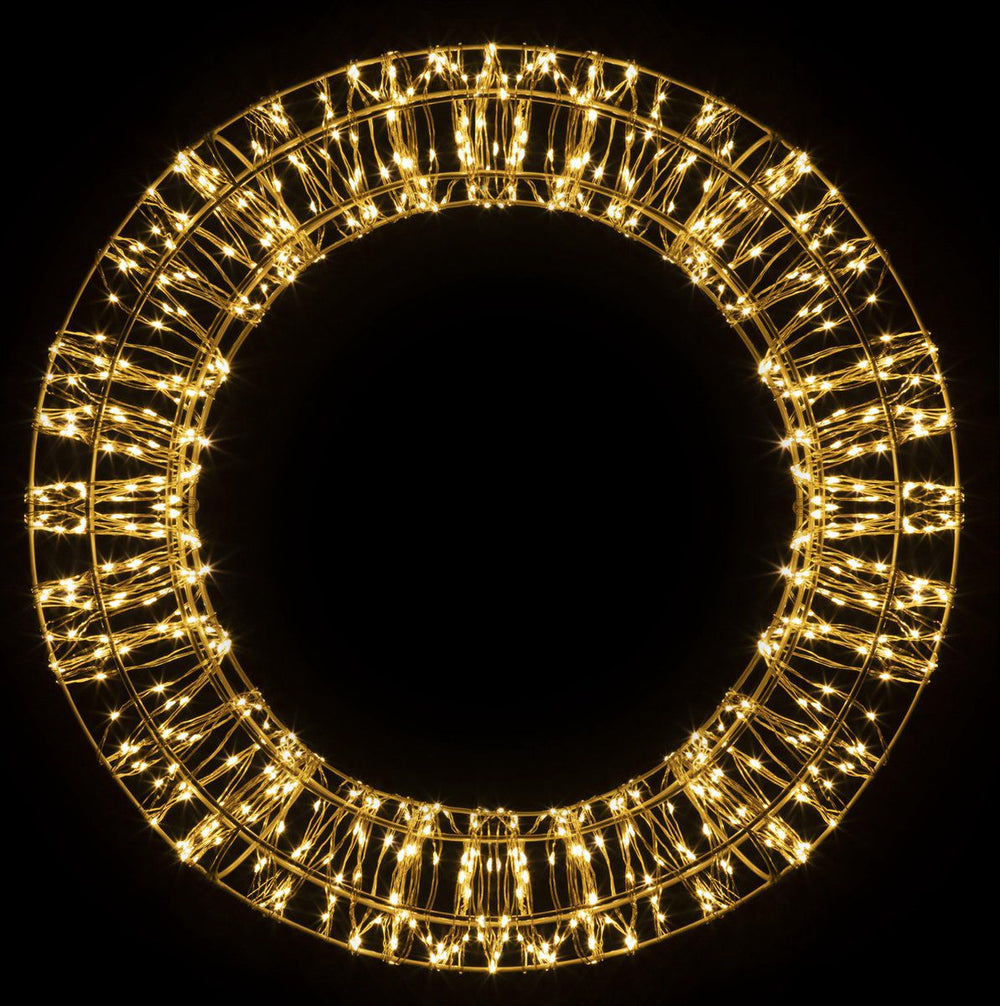Luz Navideña Colgante CORONA 42CM