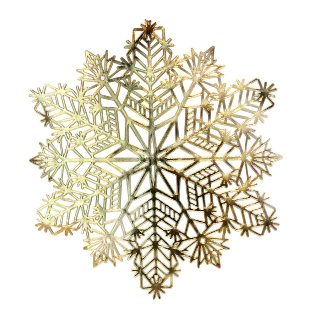 Set x6 Individuales Redondos Dorados COPO DE NIEVE