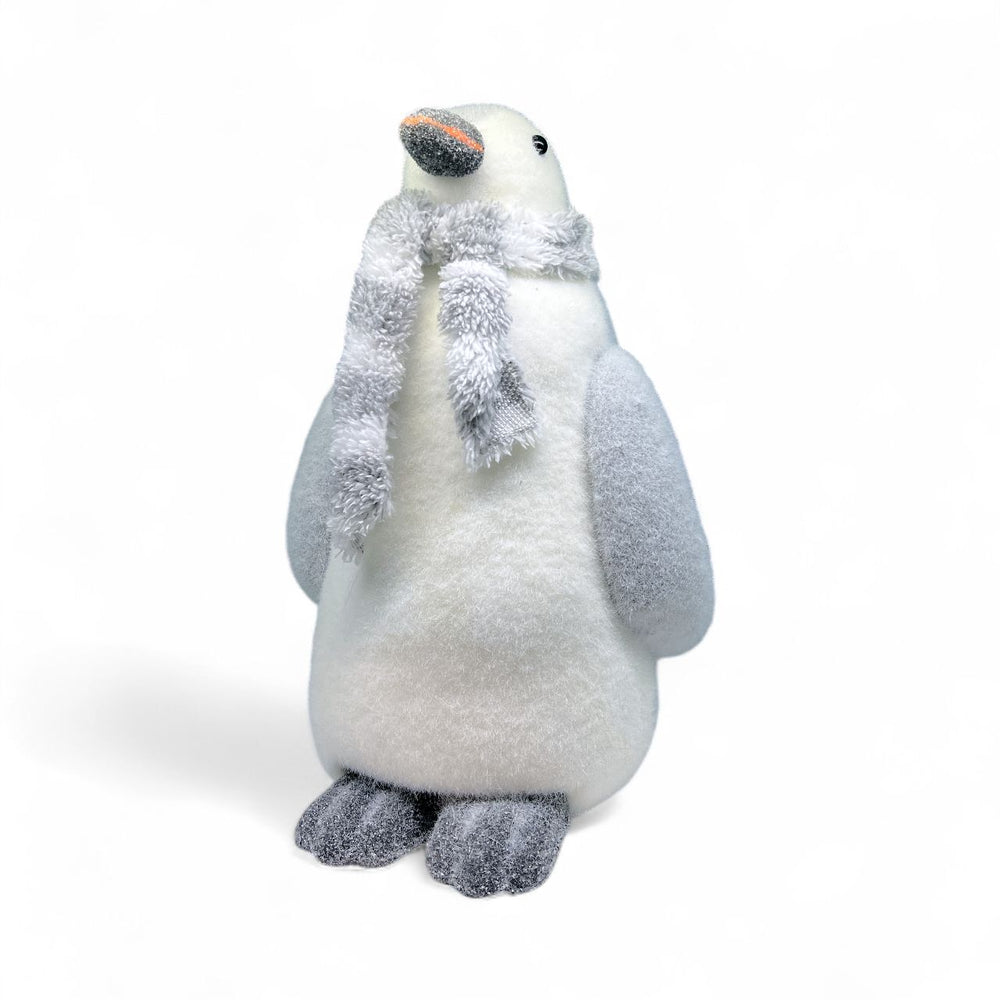 Pingüino Navideño Grande con Bufanda 22x25x37CM