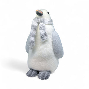 Pingüino Navideño Grande con Bufanda 22x25x37CM