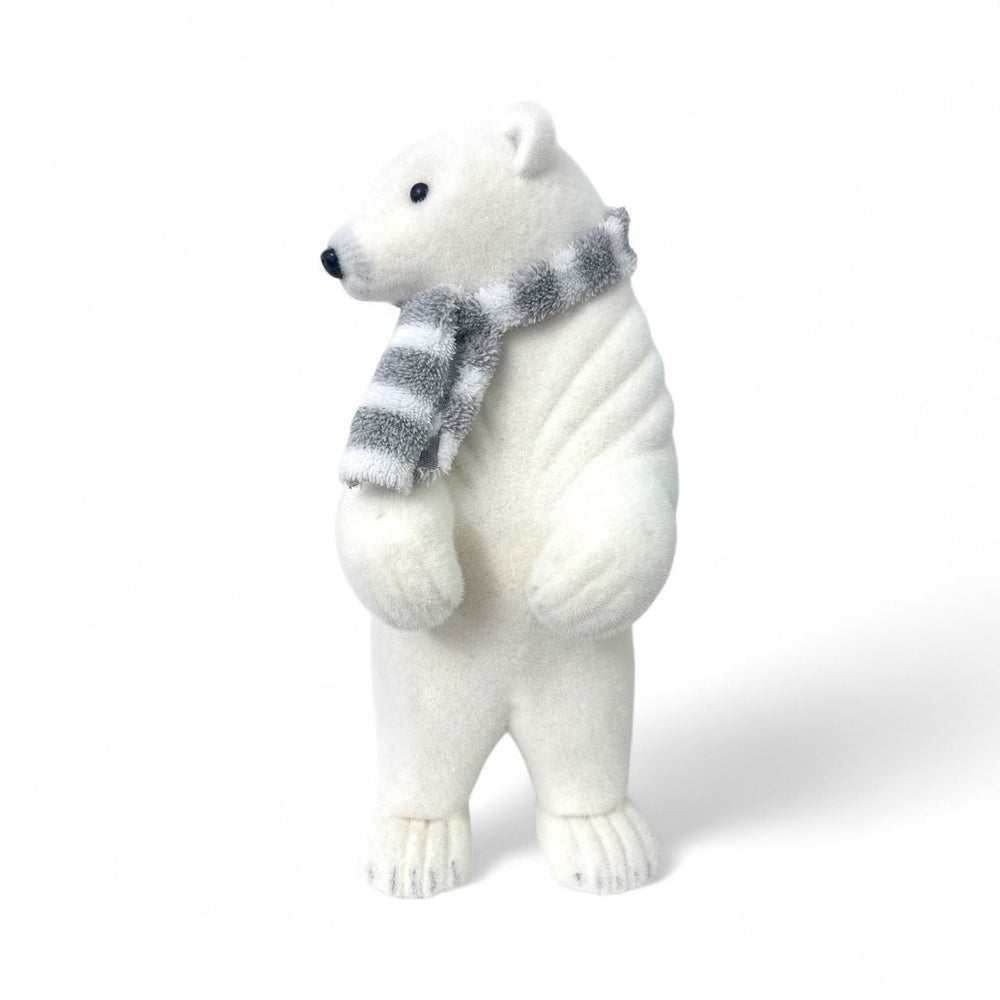 Oso Navideño Grande Blanco 12x25x63cm