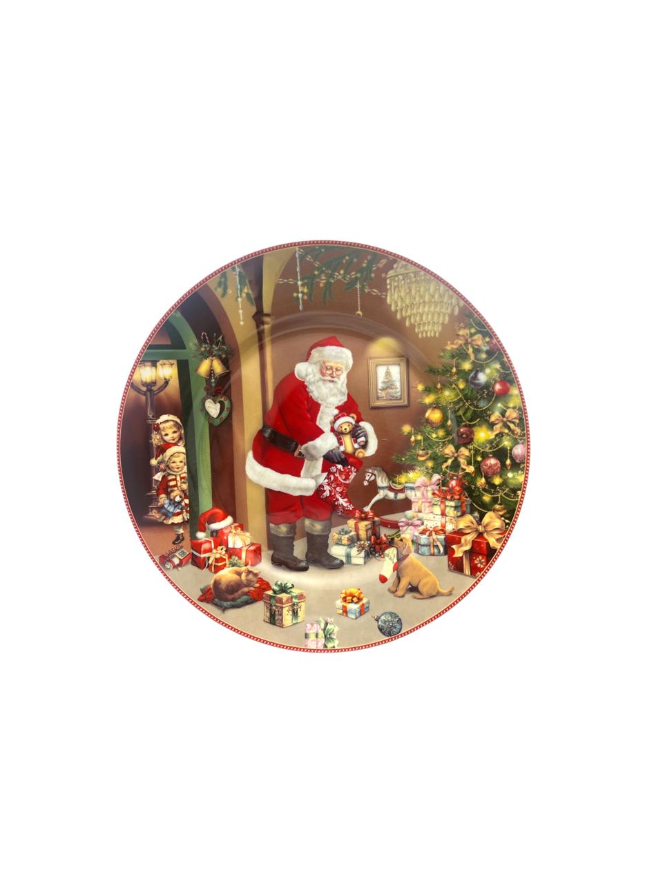 Set de Platos Pequeños X2 Papá Noel