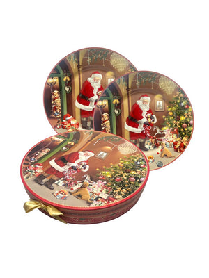 Set de Platos Pequeños X2 Papá Noel