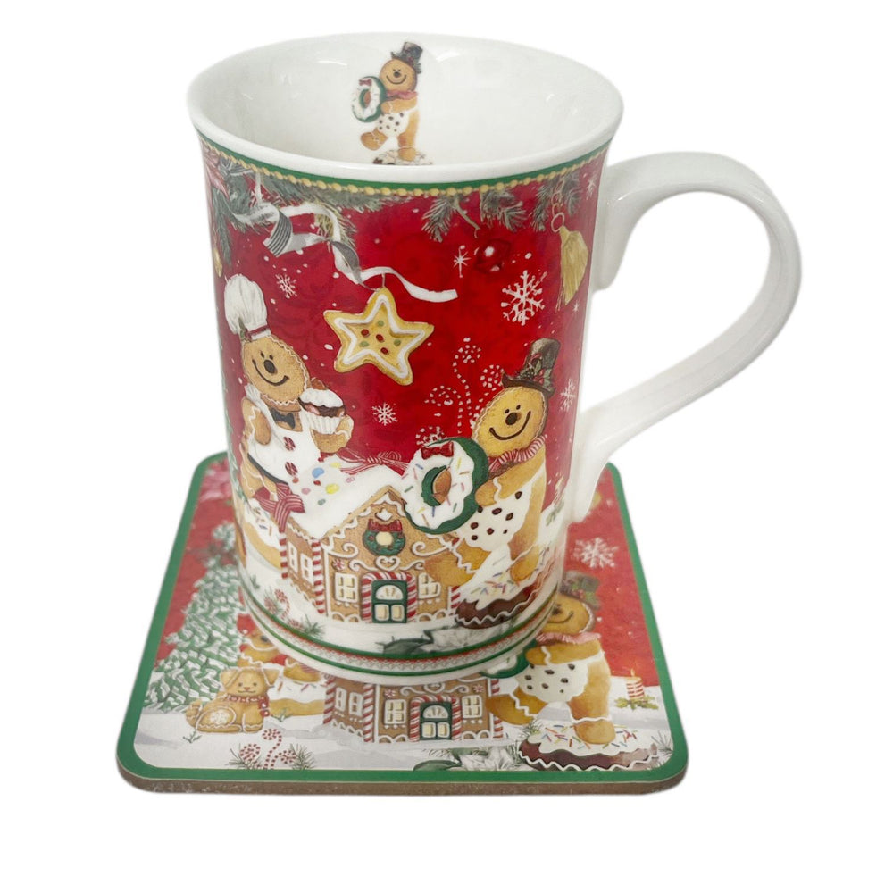 Taza, Cuchara y Poza Taza Galleta de Jengibre